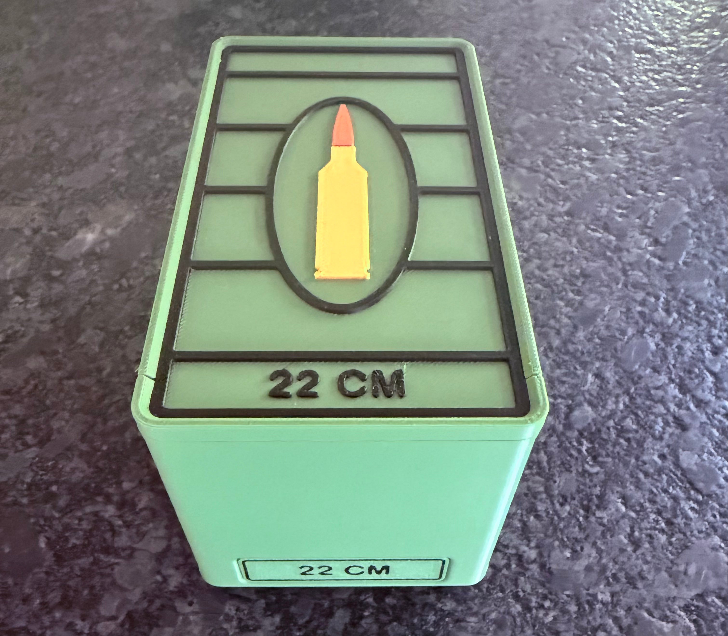 Custom 3D Printed Rifle Ammo Storage Box